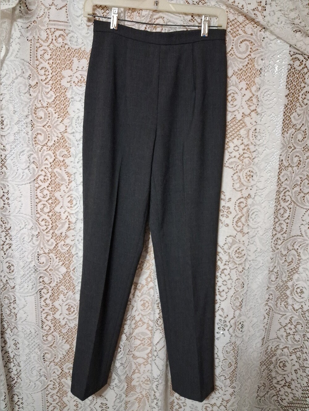 Harold's Charcoal Straight-Leg Dress Pants Size 4